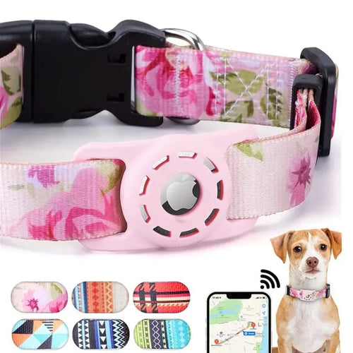 Digital Printing Collar for Apple Airtag - Pets Accessories